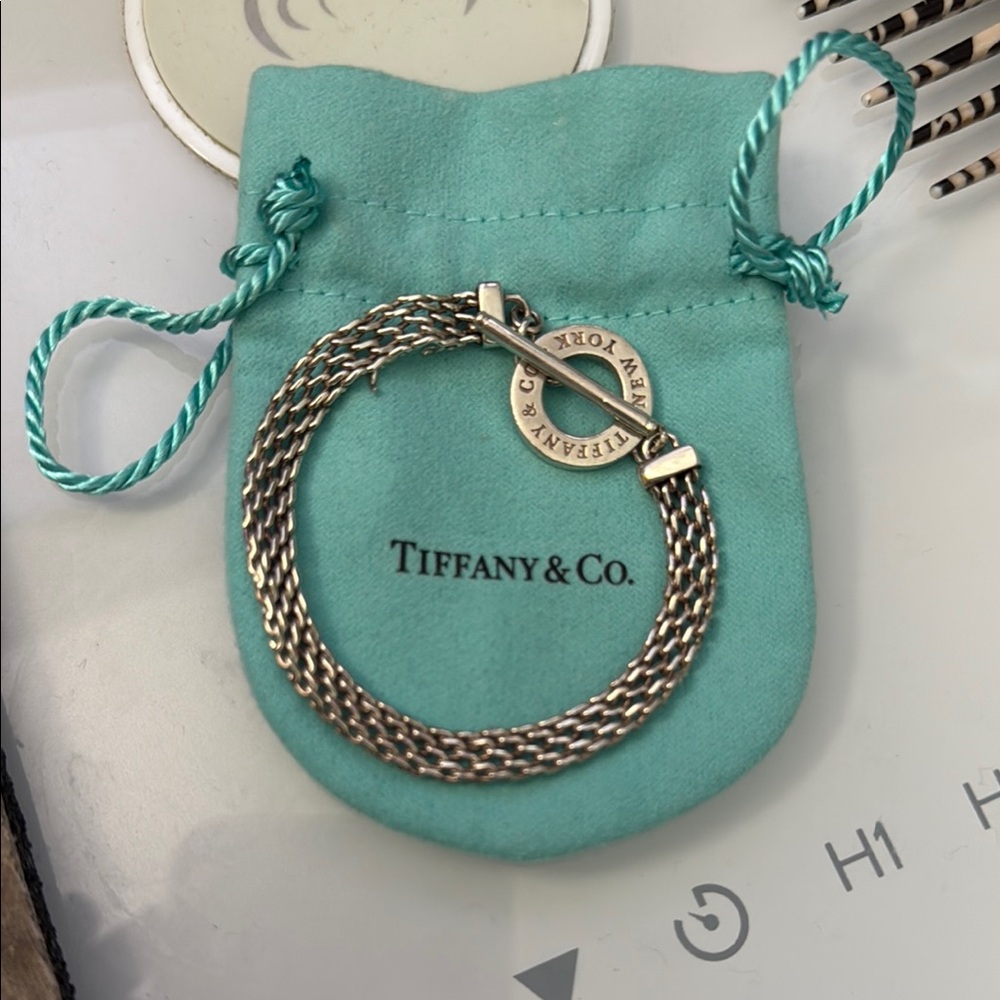 Pre-loved Tiffany & Co. Silver Mesh Toggle Bracelet
